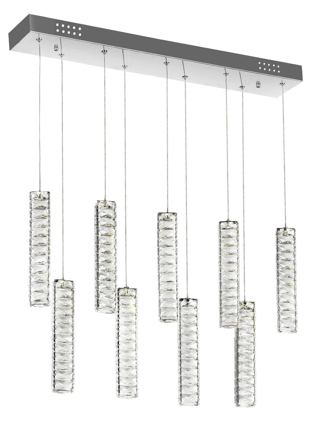 Led Chandelier With Chrome Finish by CWI Lighting