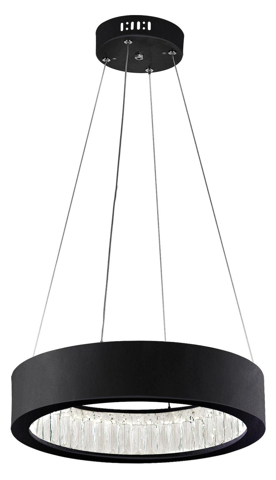 Led Chandelier With Matte Black Finish by CWI Lighting