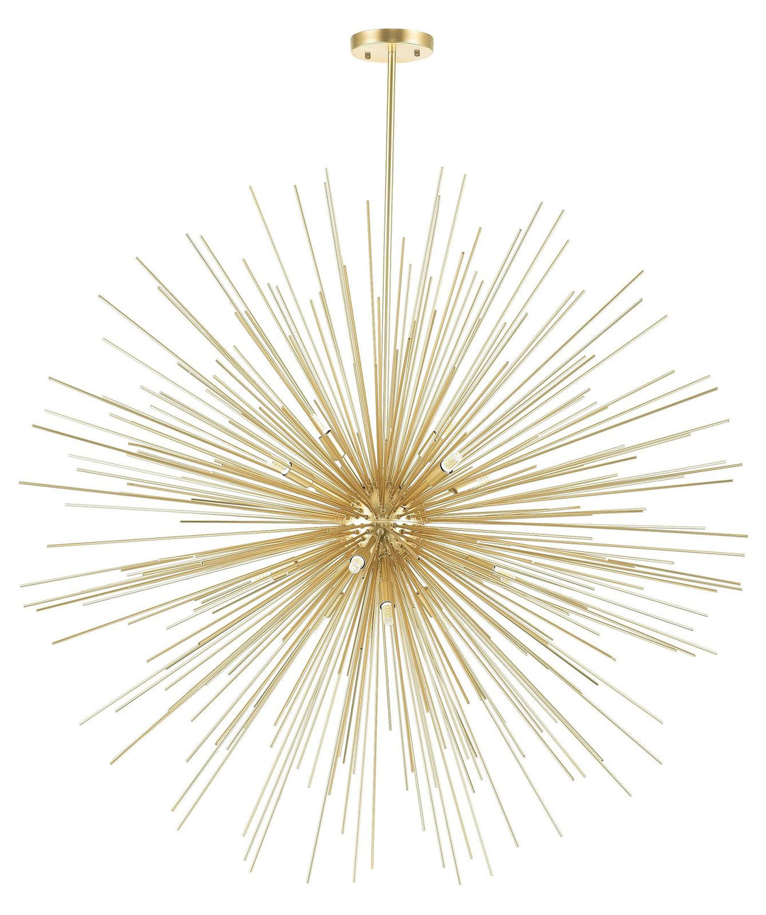 14 Light Chandelier With Gold Leaf Finish by CWI Lighting
