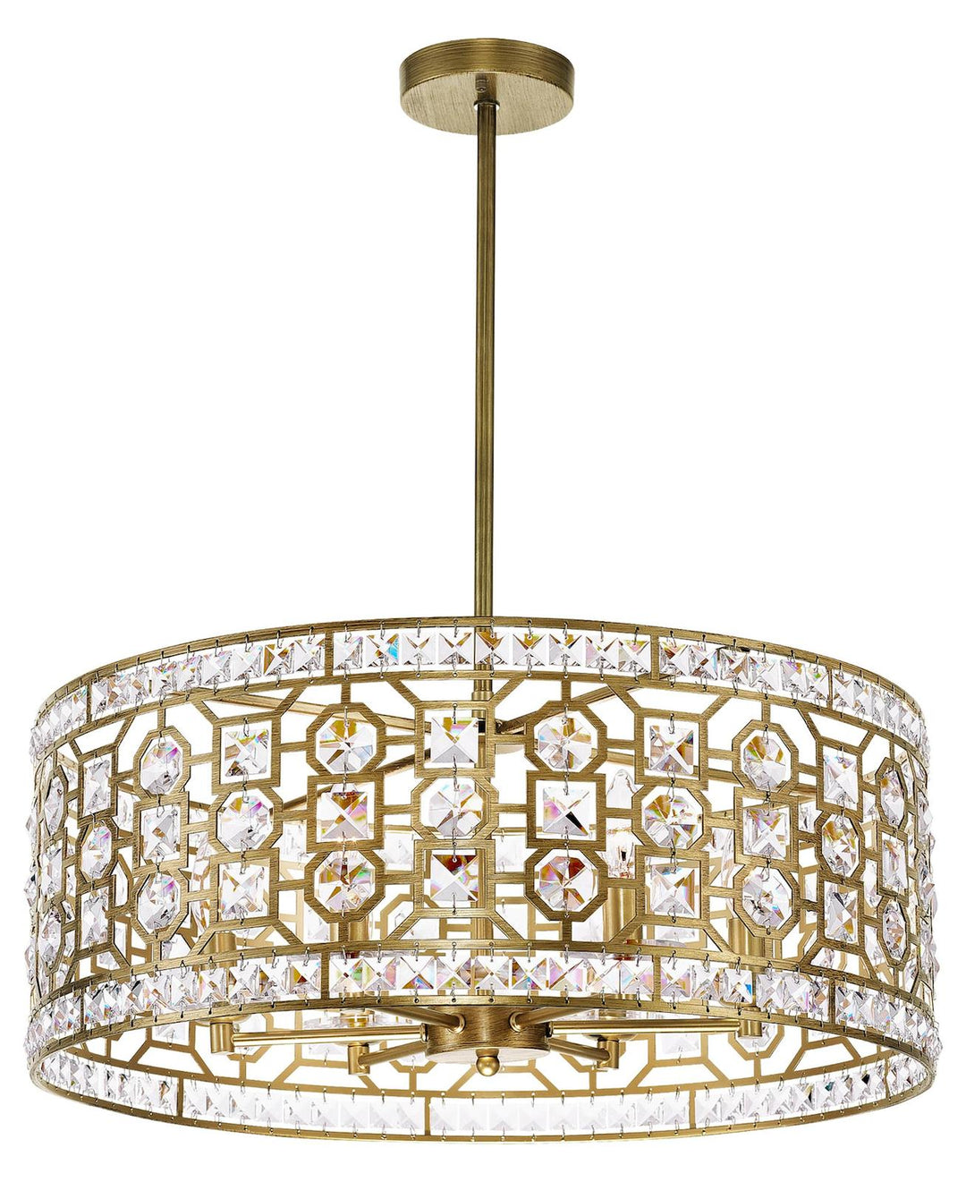 6 Light Chandelier With Champagne Finish by CWI Lighting