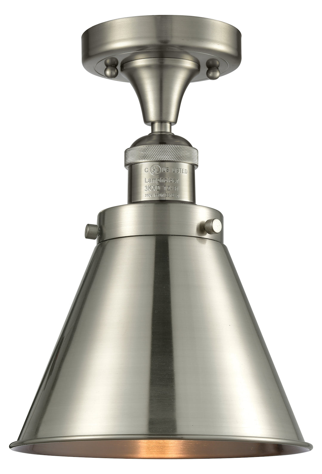 1 Light Vintage Dimmable Led Semi-Flush Mount by Innovations Lighting