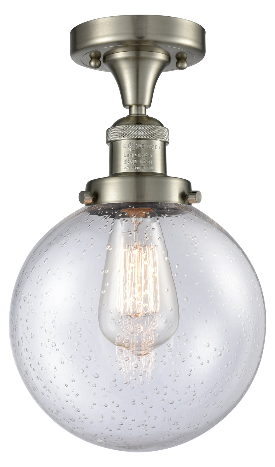 1 Light Vintage Dimmable Led Semi-Flush Mount by Innovations Lighting