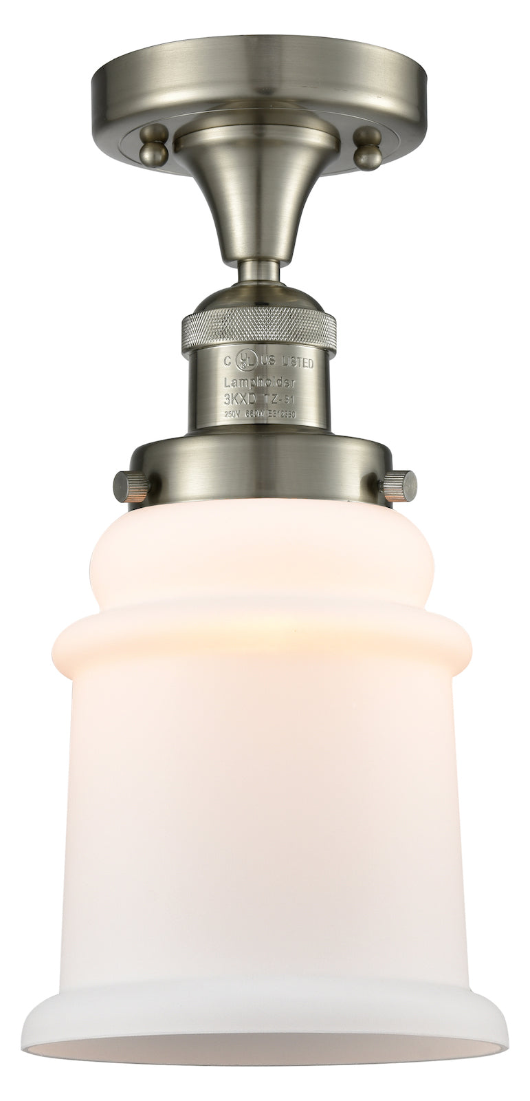 1 Light Vintage Dimmable Led Semi-Flush Mount by Innovations Lighting