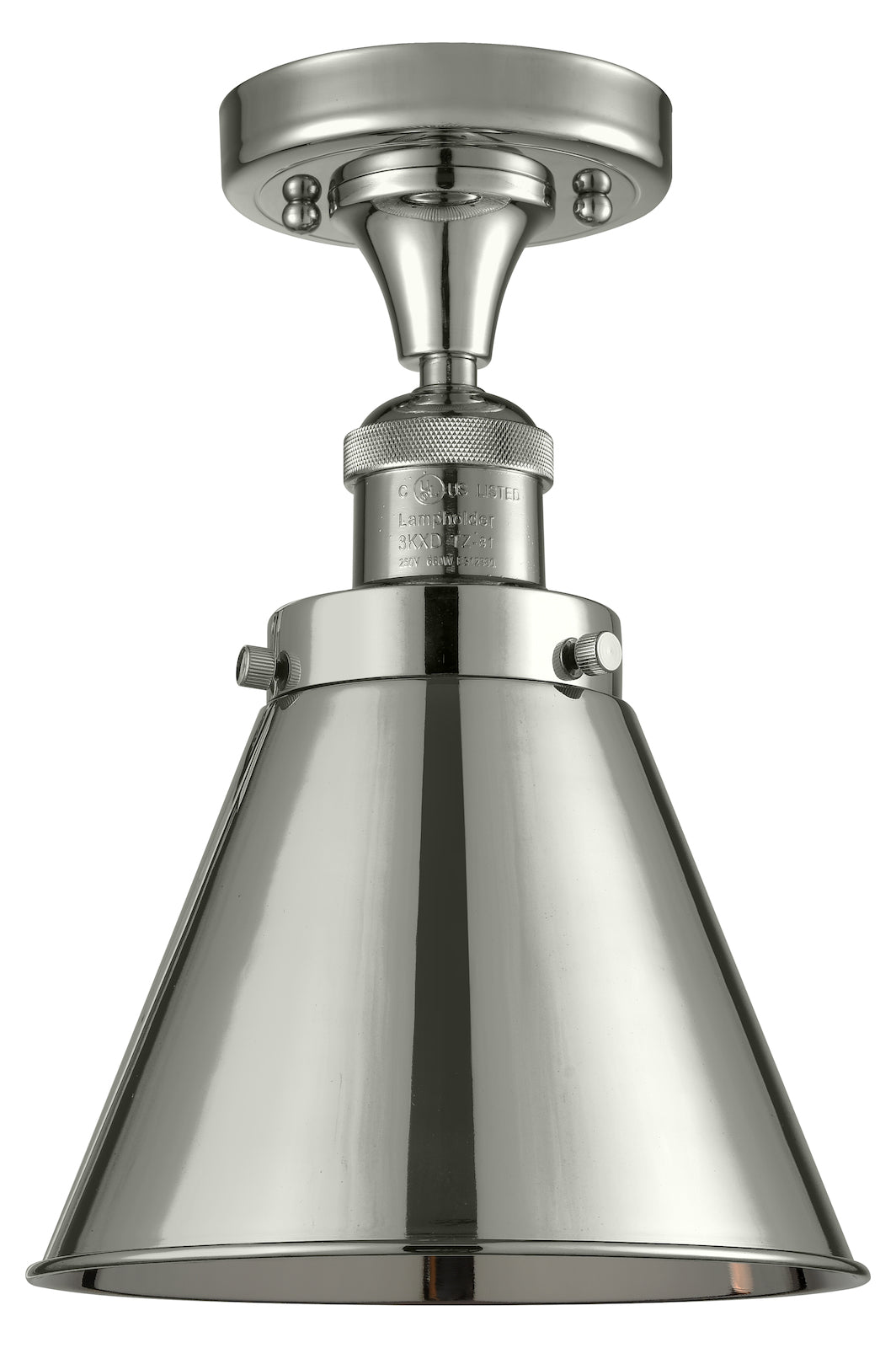1 Light Vintage Dimmable Led Semi-Flush Mount by Innovations Lighting