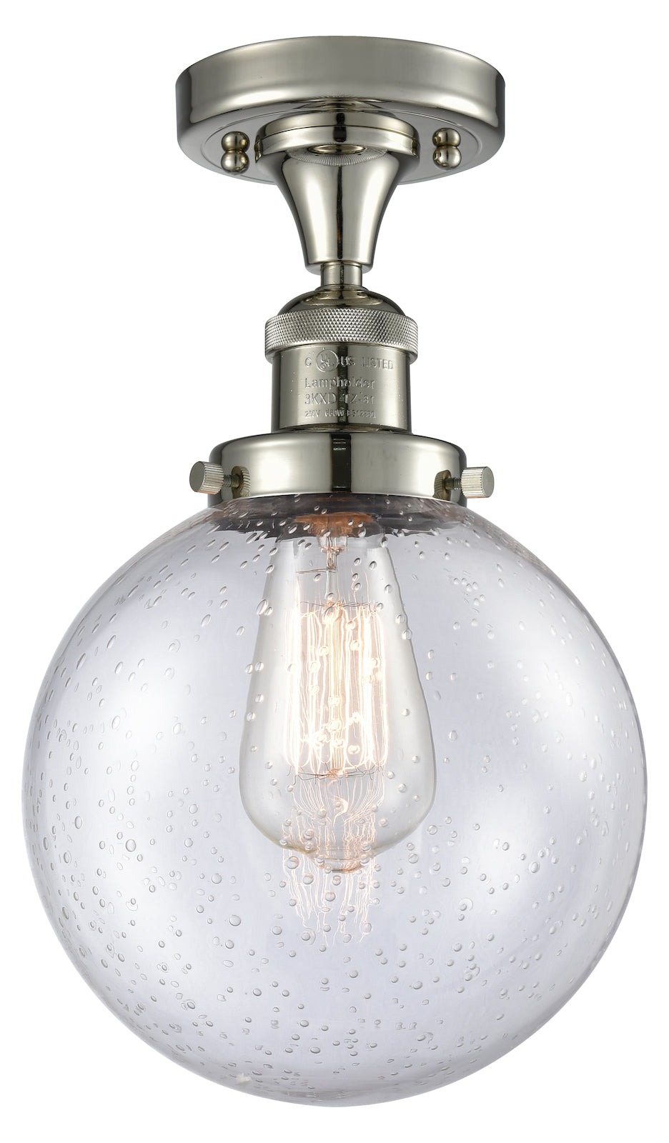 1 Light Vintage Dimmable Led Semi-Flush Mount by Innovations Lighting