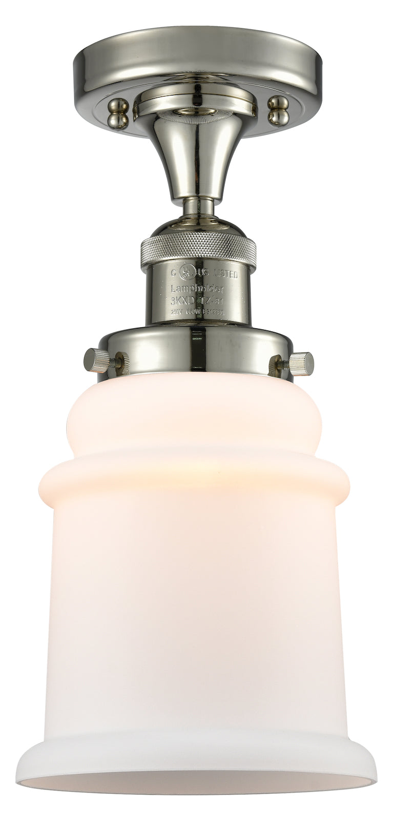 1 Light Vintage Dimmable Led Semi-Flush Mount by Innovations Lighting