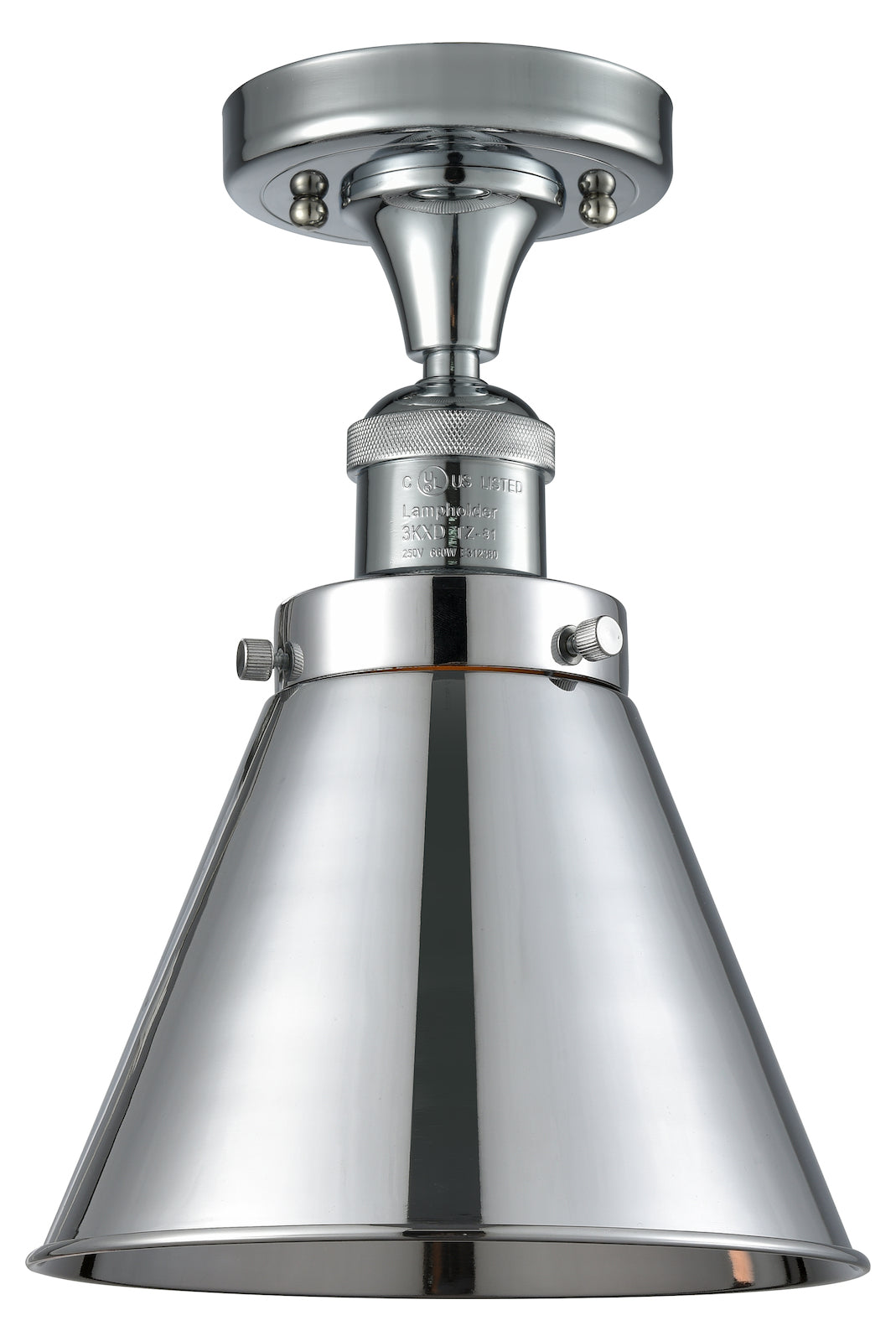 1 Light Vintage Dimmable Led Semi-Flush Mount by Innovations Lighting