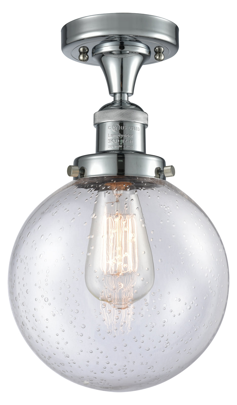 1 Light Vintage Dimmable Led Semi-Flush Mount by Innovations Lighting