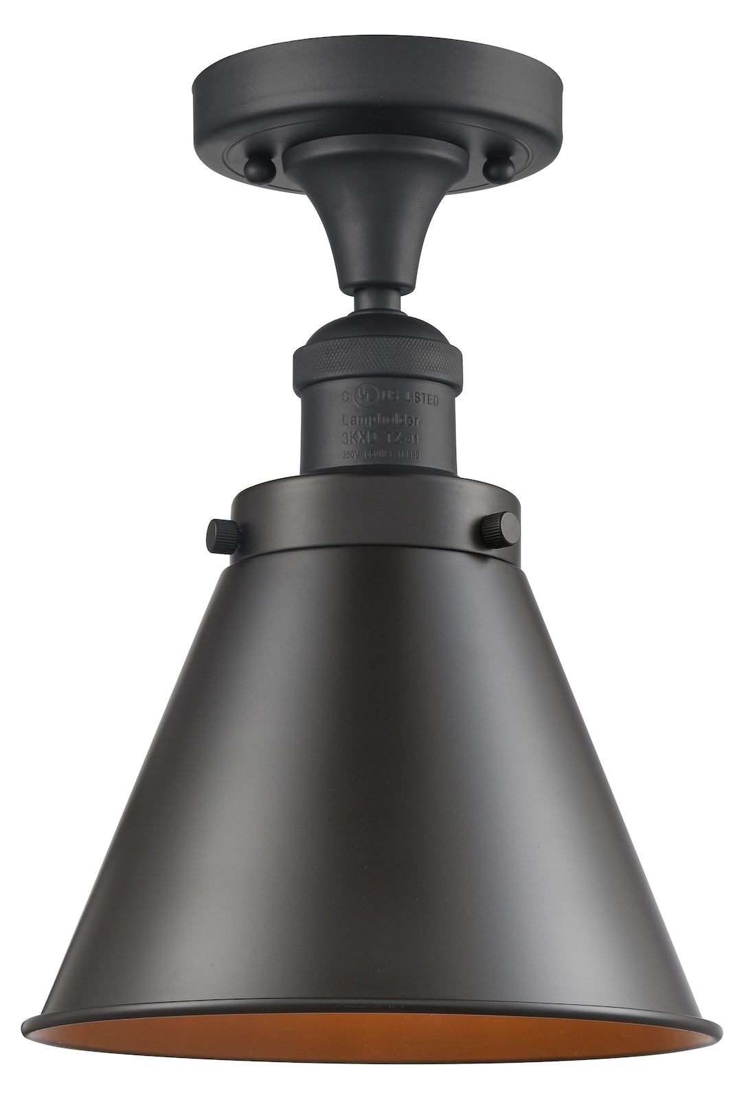 1 Light Vintage Dimmable Led Semi-Flush Mount by Innovations Lighting