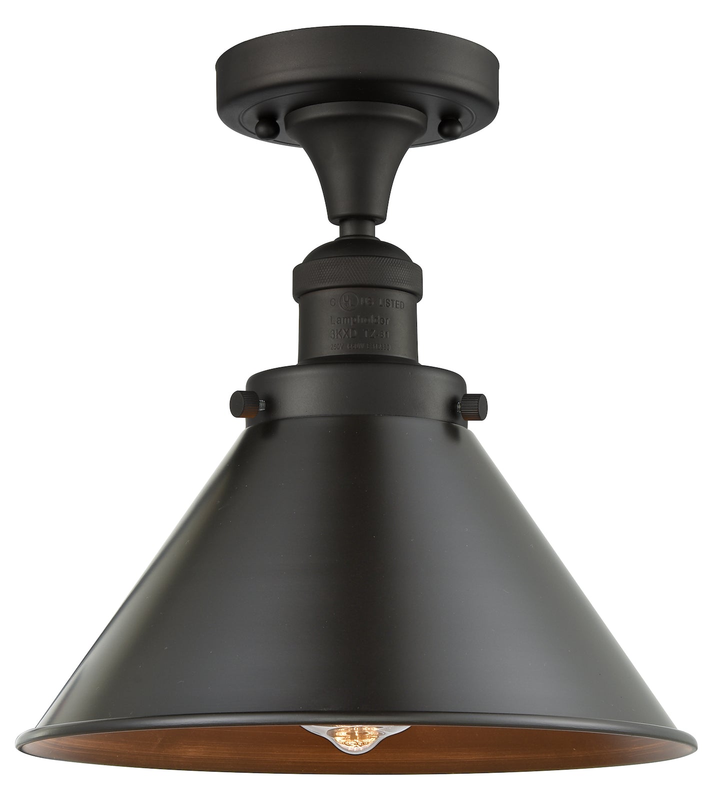 1 Light Vintage Dimmable Led Semi-Flush Mount by Innovations Lighting