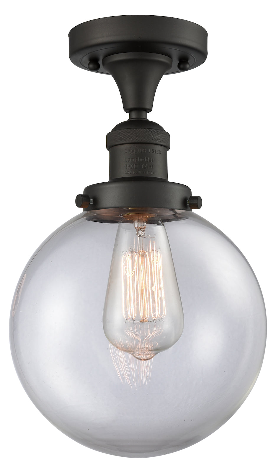 1 Light Vintage Dimmable Led Semi-Flush Mount by Innovations Lighting