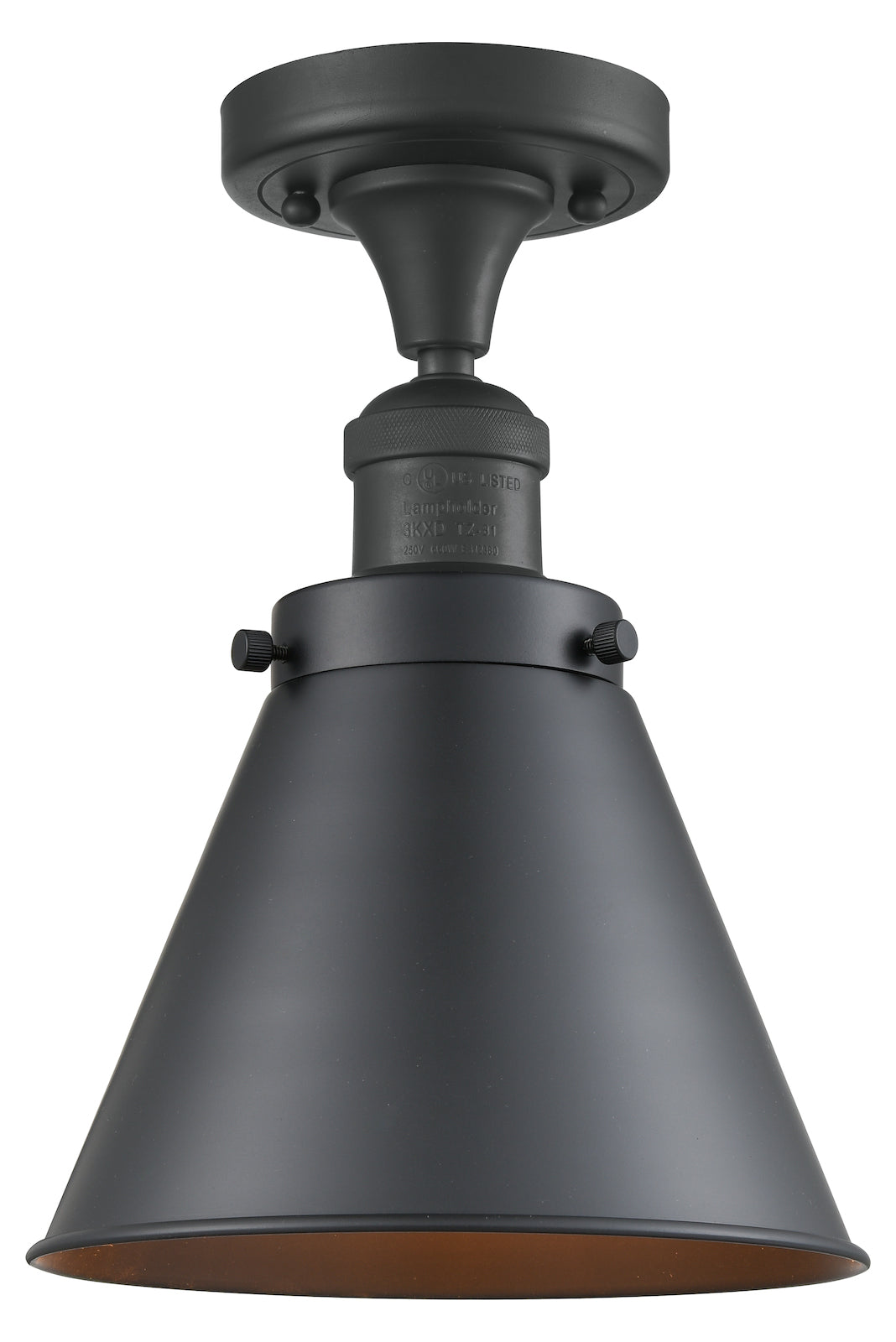 1 Light Vintage Dimmable Led Semi-Flush Mount by Innovations Lighting
