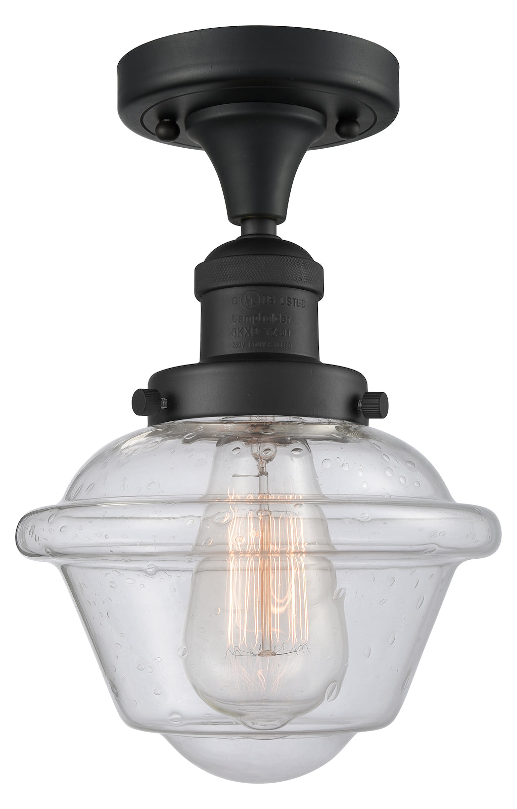 1 Light Vintage Dimmable Led Semi-Flush Mount by Innovations Lighting