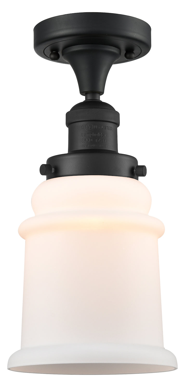 1 Light Vintage Dimmable Led Semi-Flush Mount by Innovations Lighting