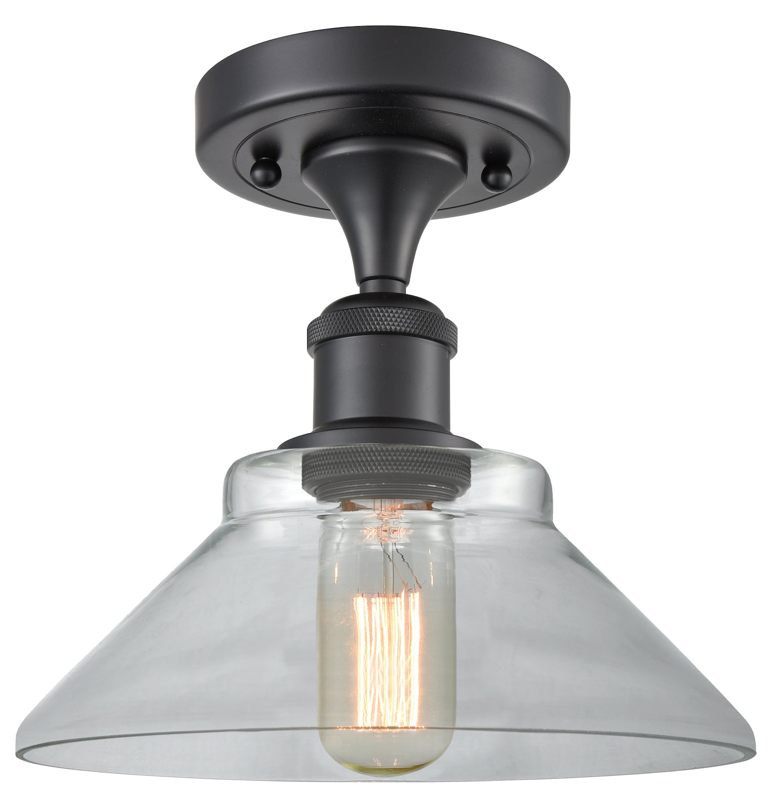 1 Light Vintage Dimmable Led Semi-Flush Mount by Innovations Lighting