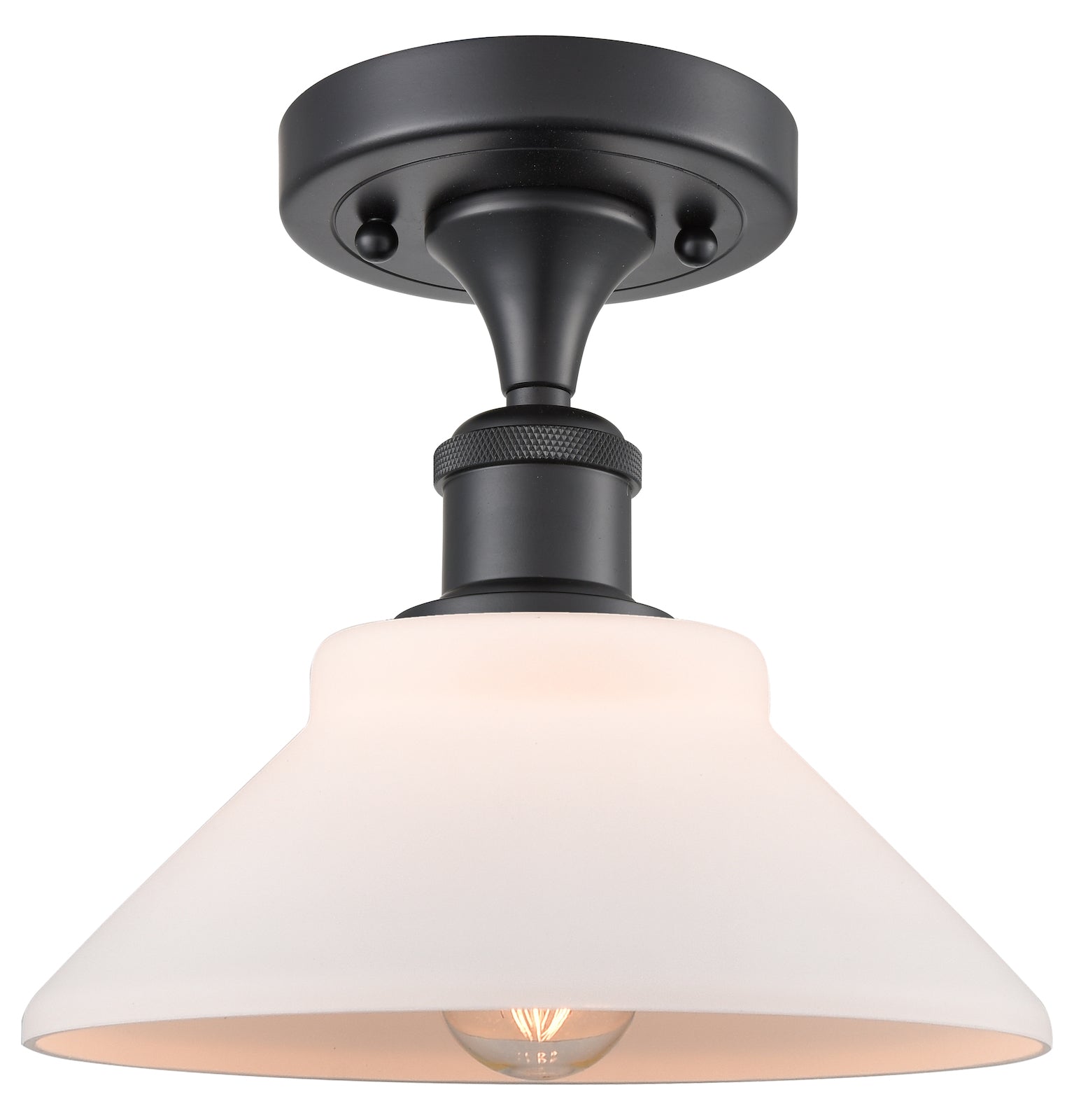 1 Light Vintage Dimmable Led Semi-Flush Mount by Innovations Lighting