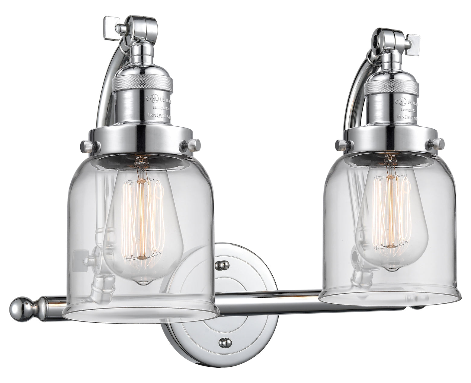 2 Light Vintage Dimmable Led Bathroom Fixture by Innovations Lighting
