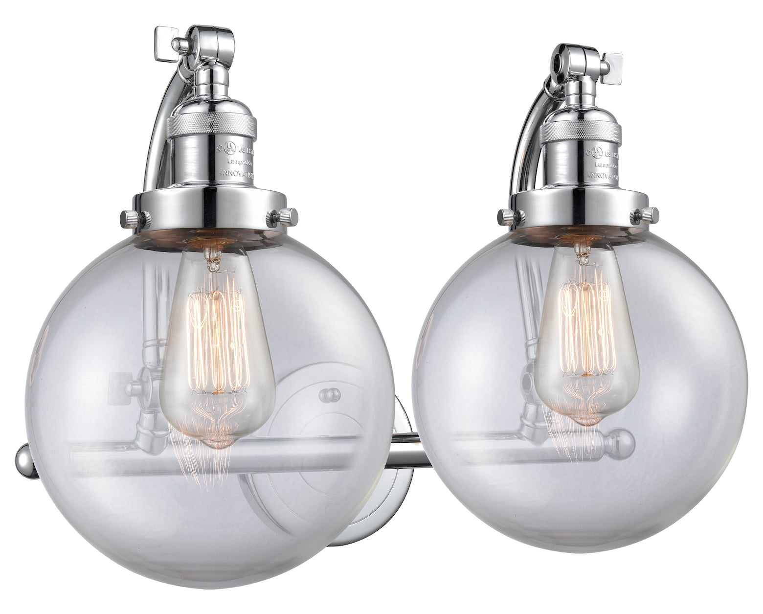 2 Light Vintage Dimmable Led Bathroom Fixture by Innovations Lighting