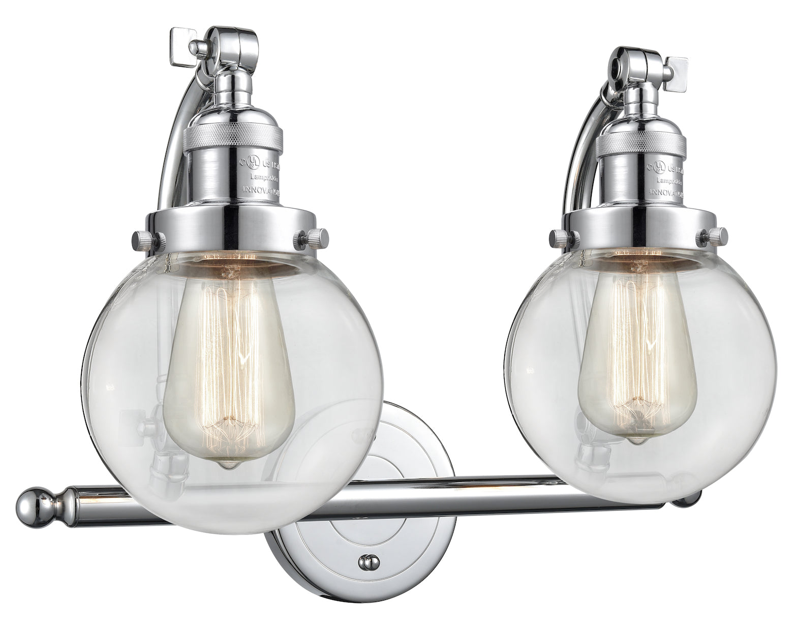 2 Light Vintage Dimmable Led Bathroom Fixture by Innovations Lighting