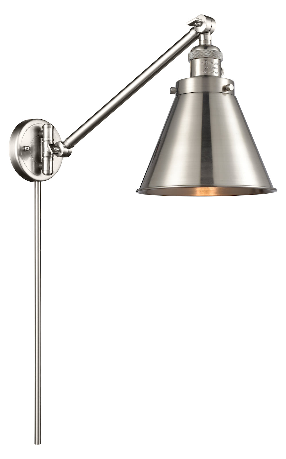 1 Light Vintage Dimmable Led Swing Arm by Innovations Lighting