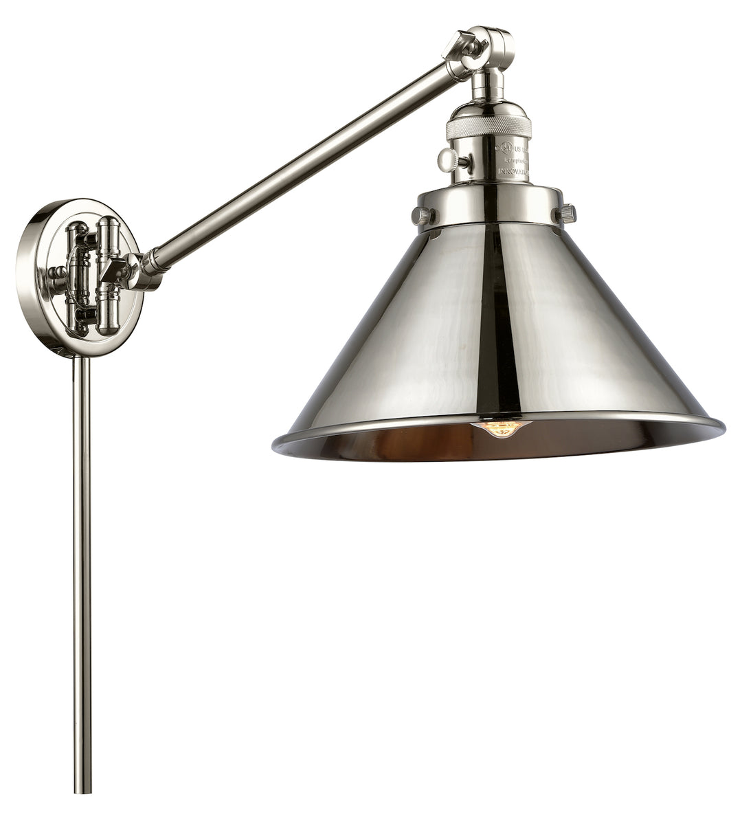 1 Light Vintage Dimmable Led Swing Arm by Innovations Lighting