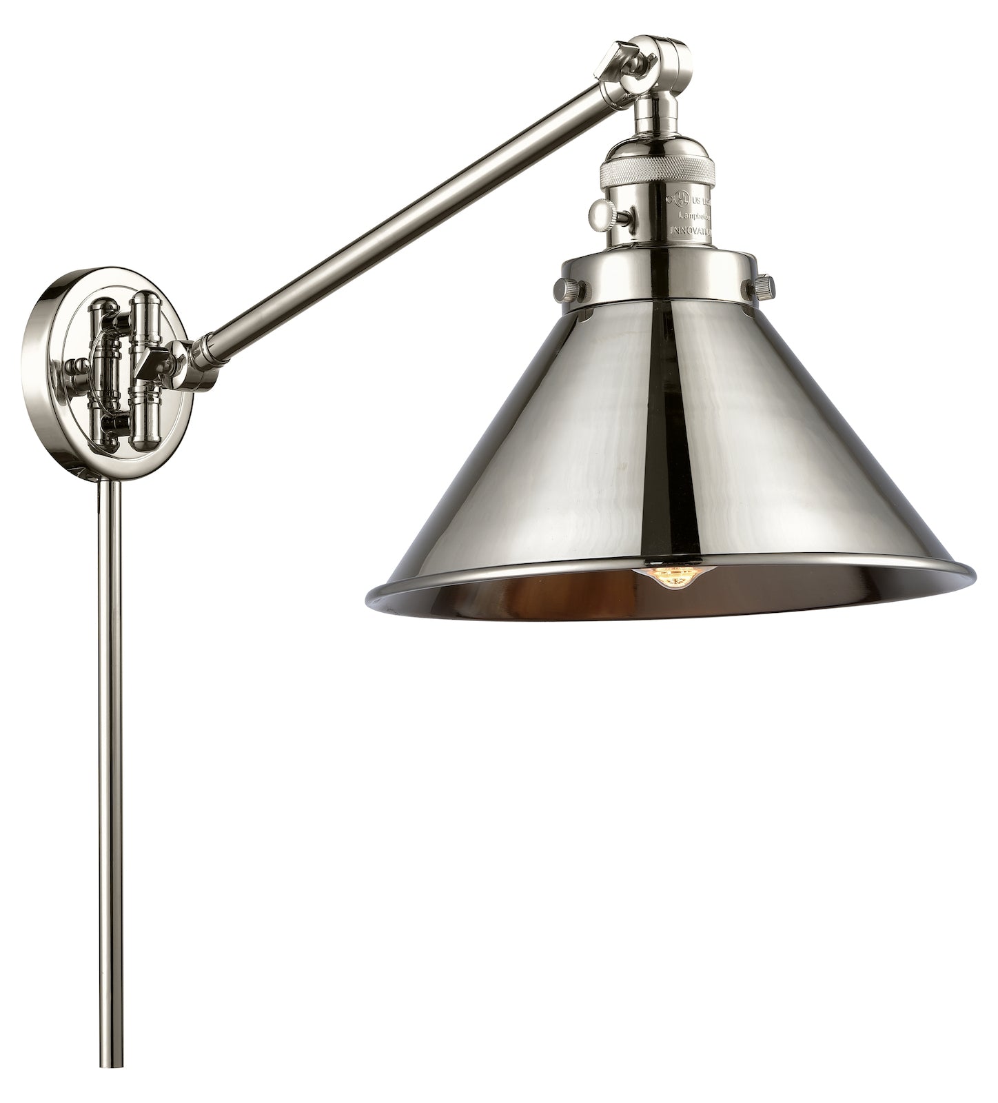 1 Light Vintage Dimmable Led Swing Arm by Innovations Lighting