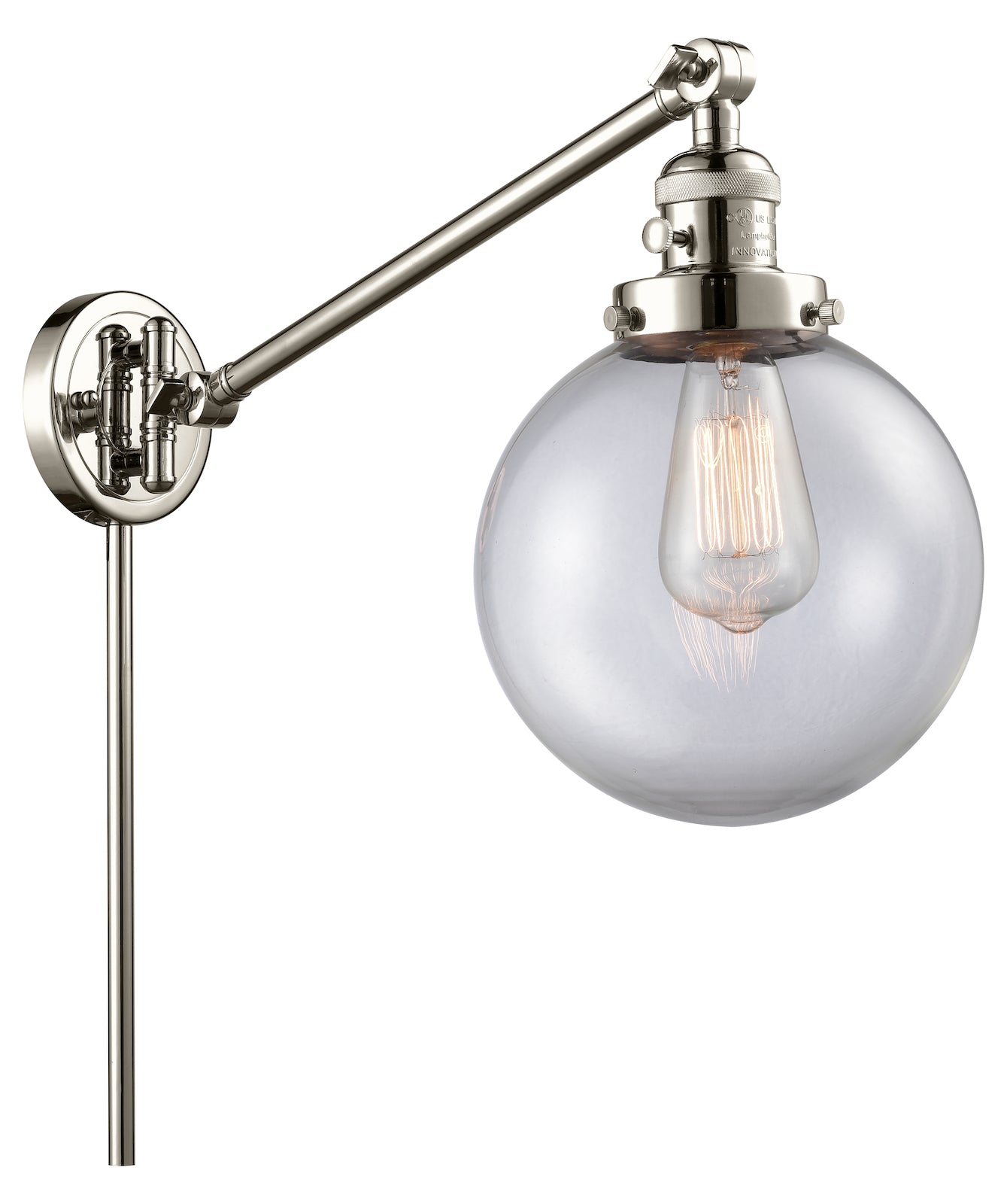 1 Light Vintage Dimmable Led Swing Arm by Innovations Lighting