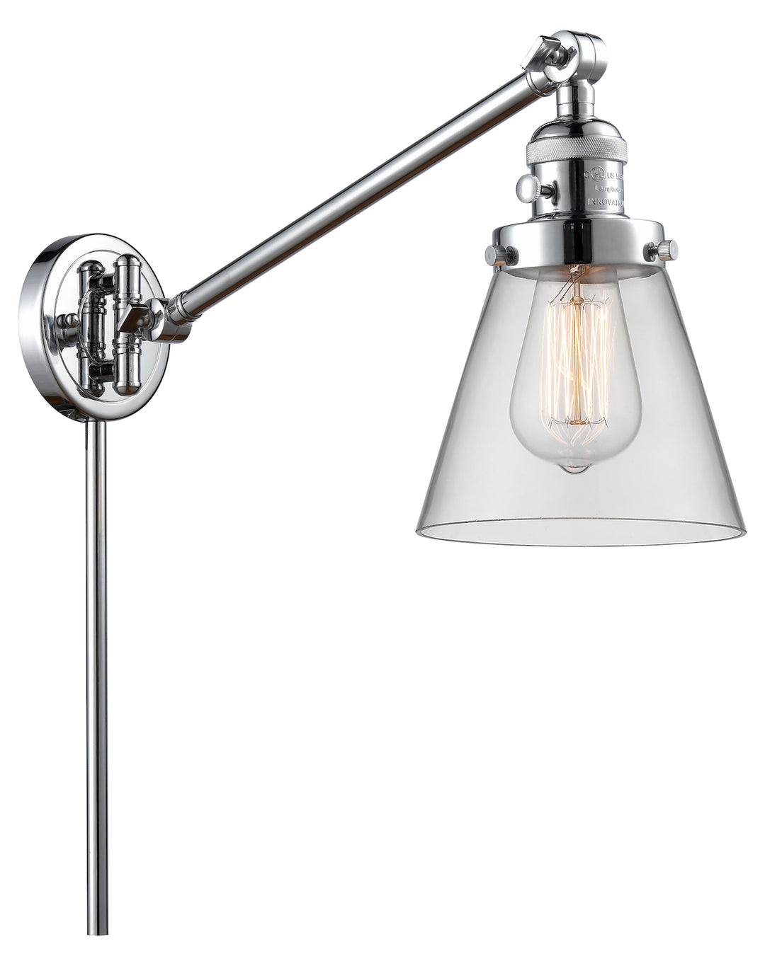 1 Light Vintage Dimmable Led Swing Arm by Innovations Lighting