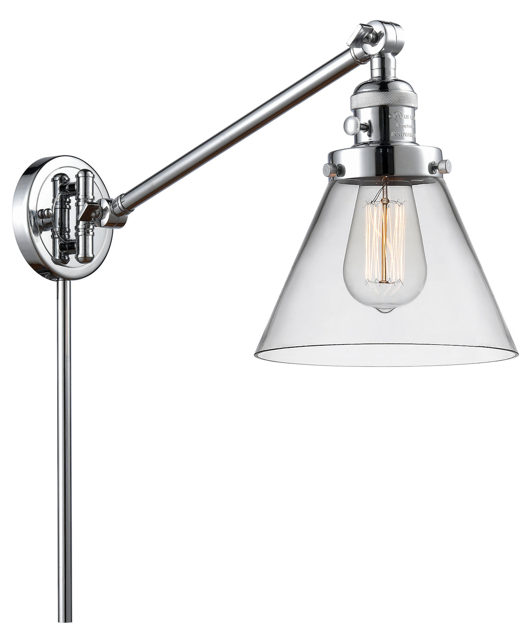 1 Light Vintage Dimmable Led Swing Arm by Innovations Lighting