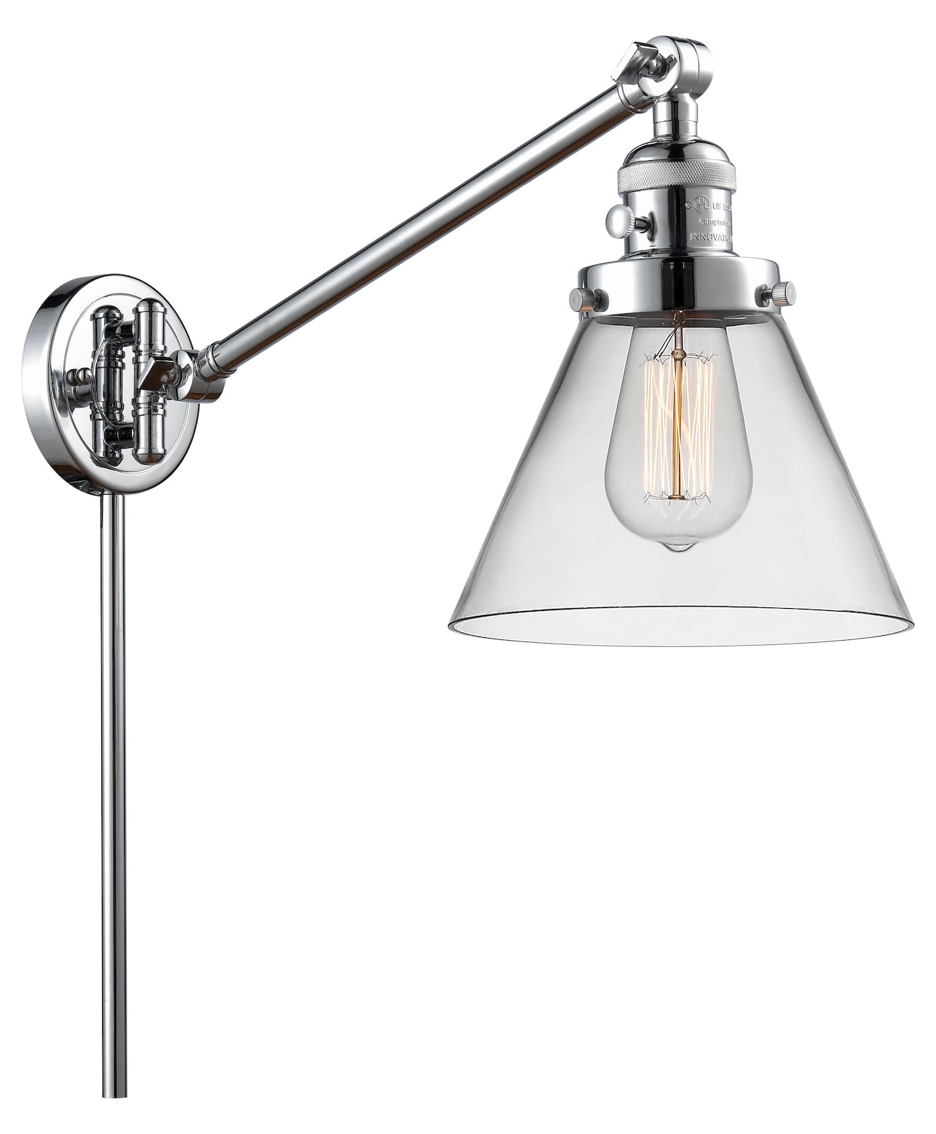 1 Light Vintage Dimmable Led Swing Arm by Innovations Lighting