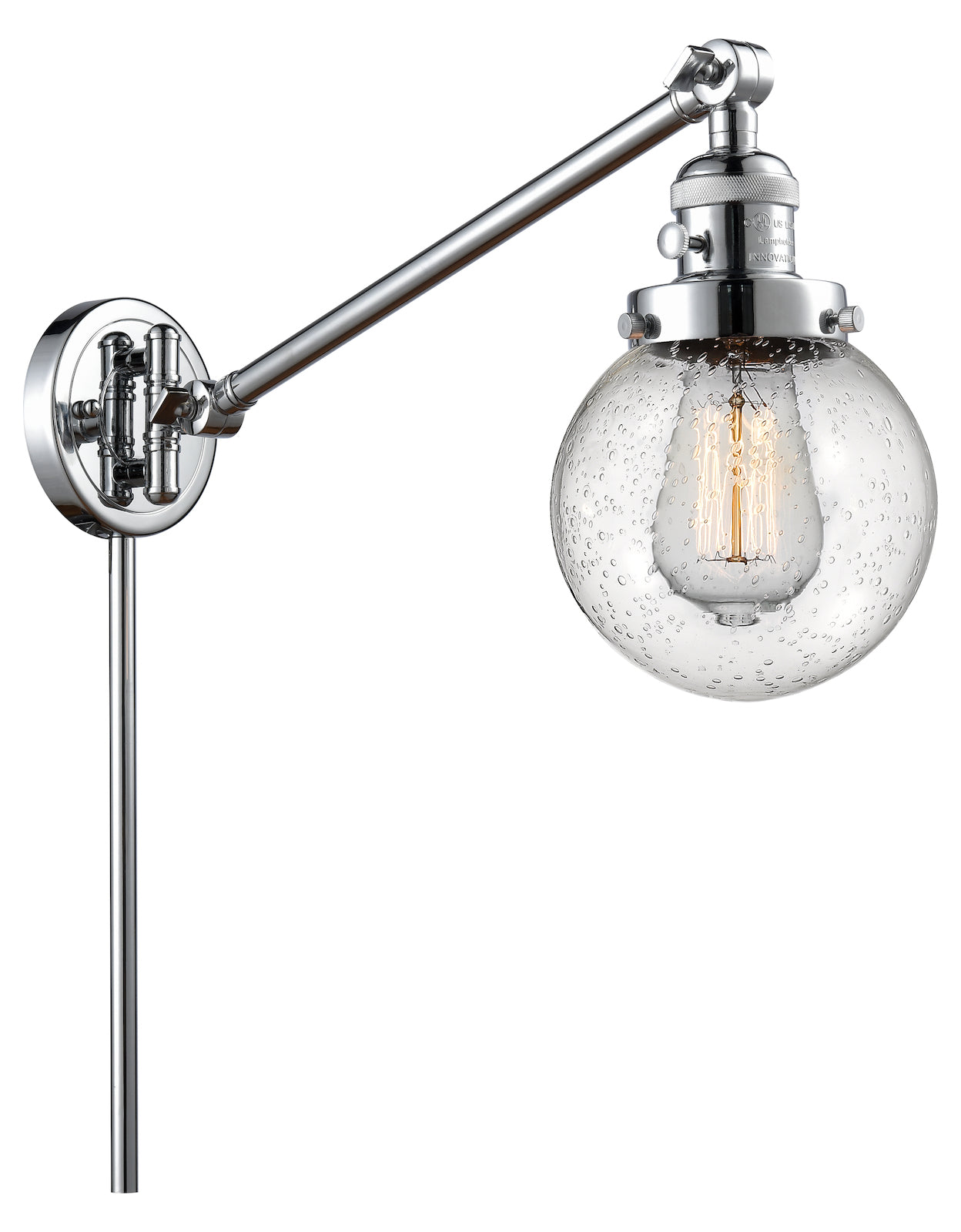 1 Light Vintage Dimmable Led Swing Arm by Innovations Lighting