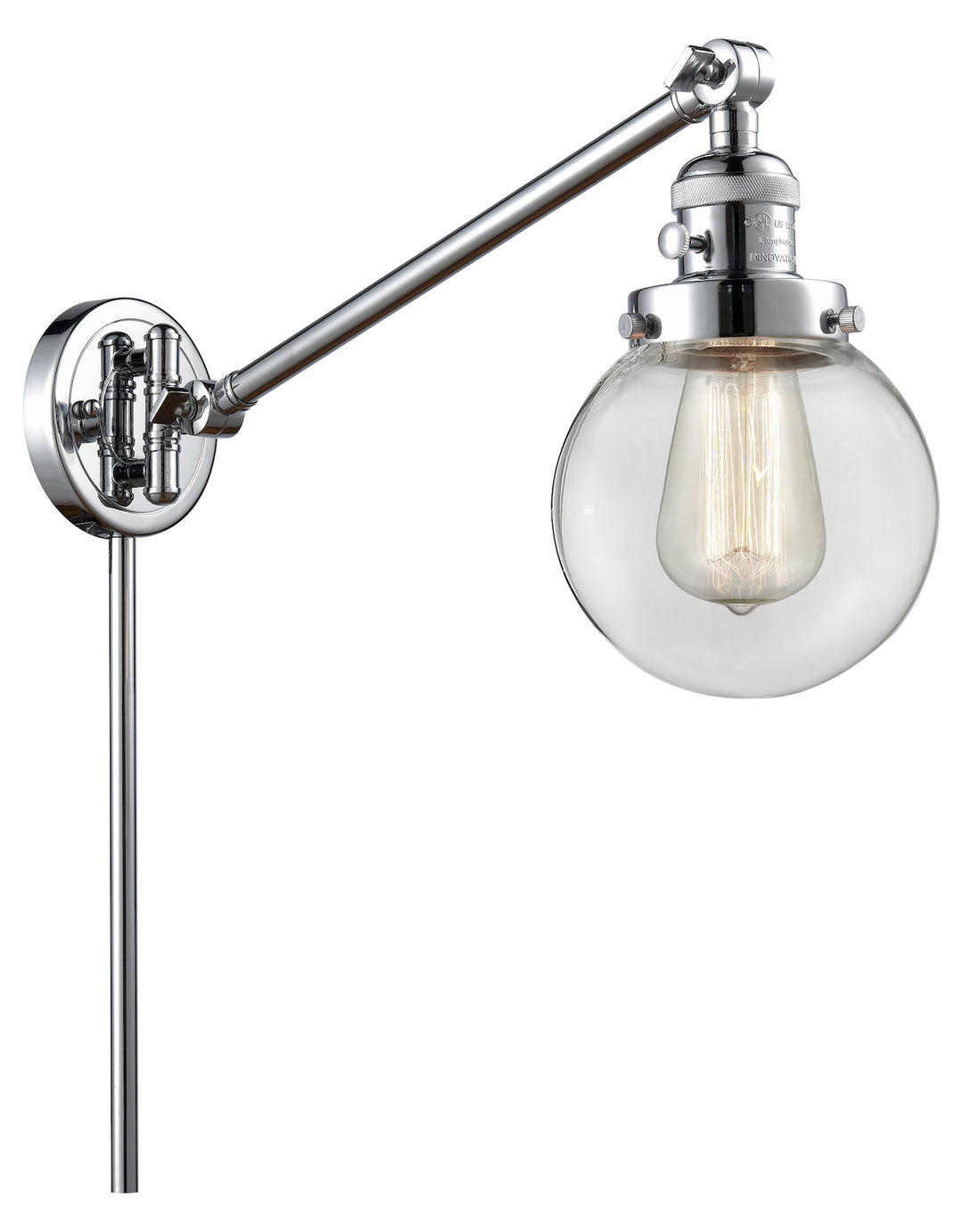 1 Light Vintage Dimmable Led Swing Arm by Innovations Lighting