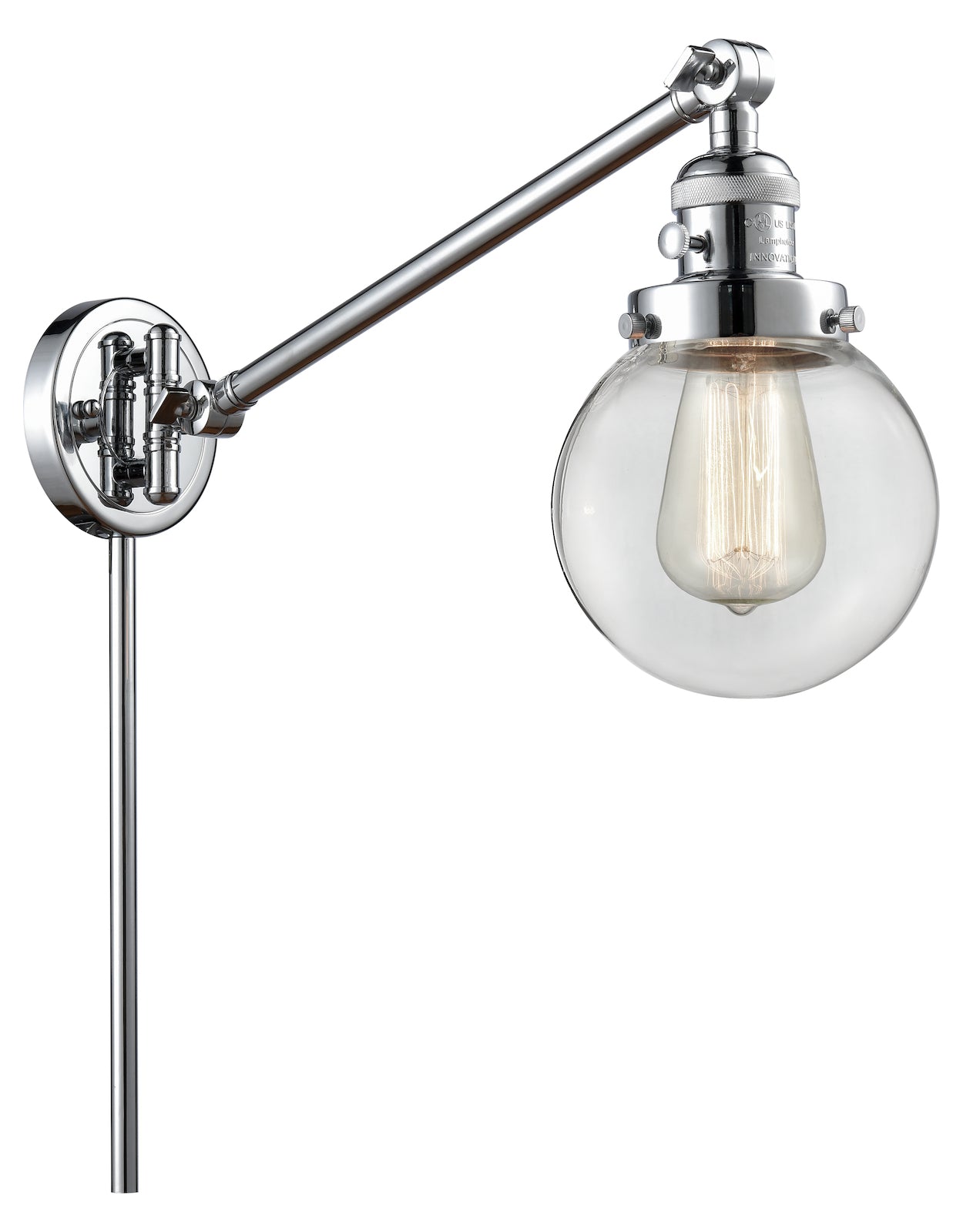 1 Light Vintage Dimmable Led Swing Arm by Innovations Lighting