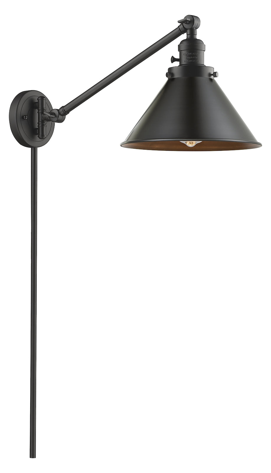 1 Light Vintage Dimmable Led Swing Arm by Innovations Lighting