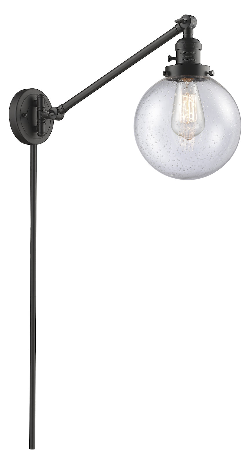 1 Light Vintage Dimmable Led Swing Arm by Innovations Lighting