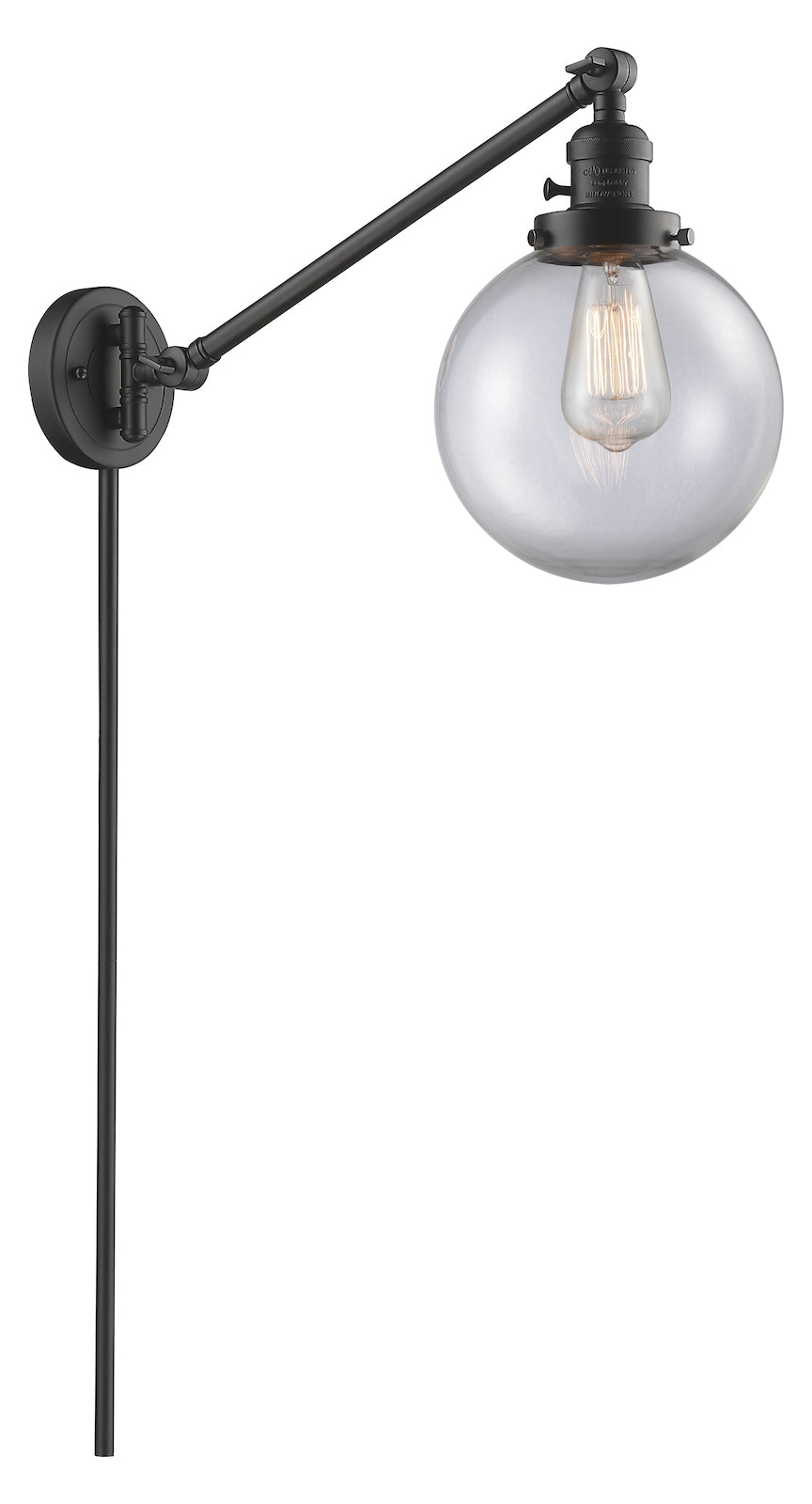 1 Light Vintage Dimmable Led Swing Arm by Innovations Lighting