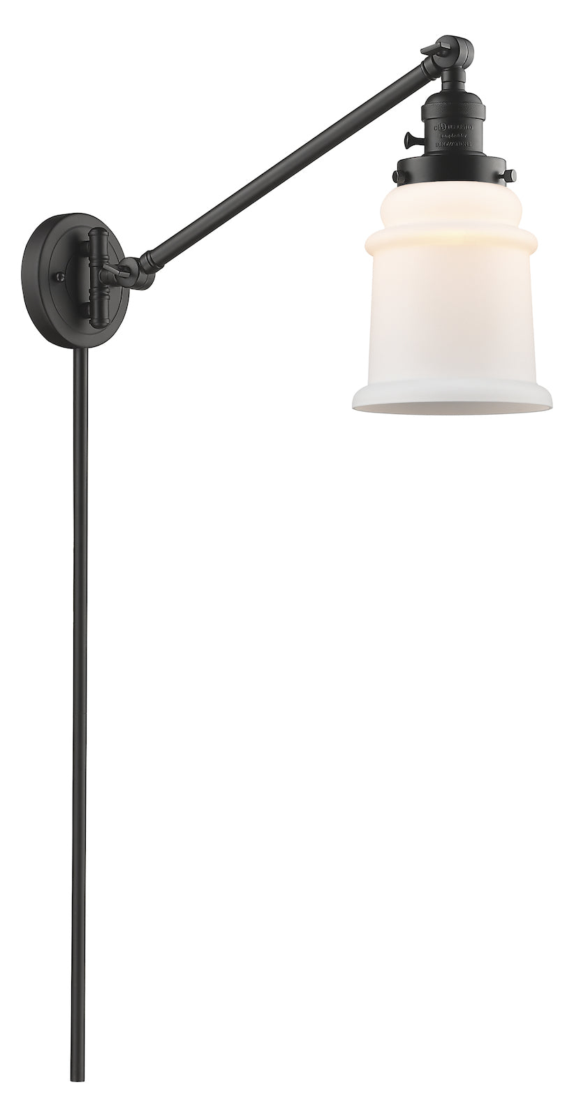 1 Light Vintage Dimmable Led Swing Arm by Innovations Lighting