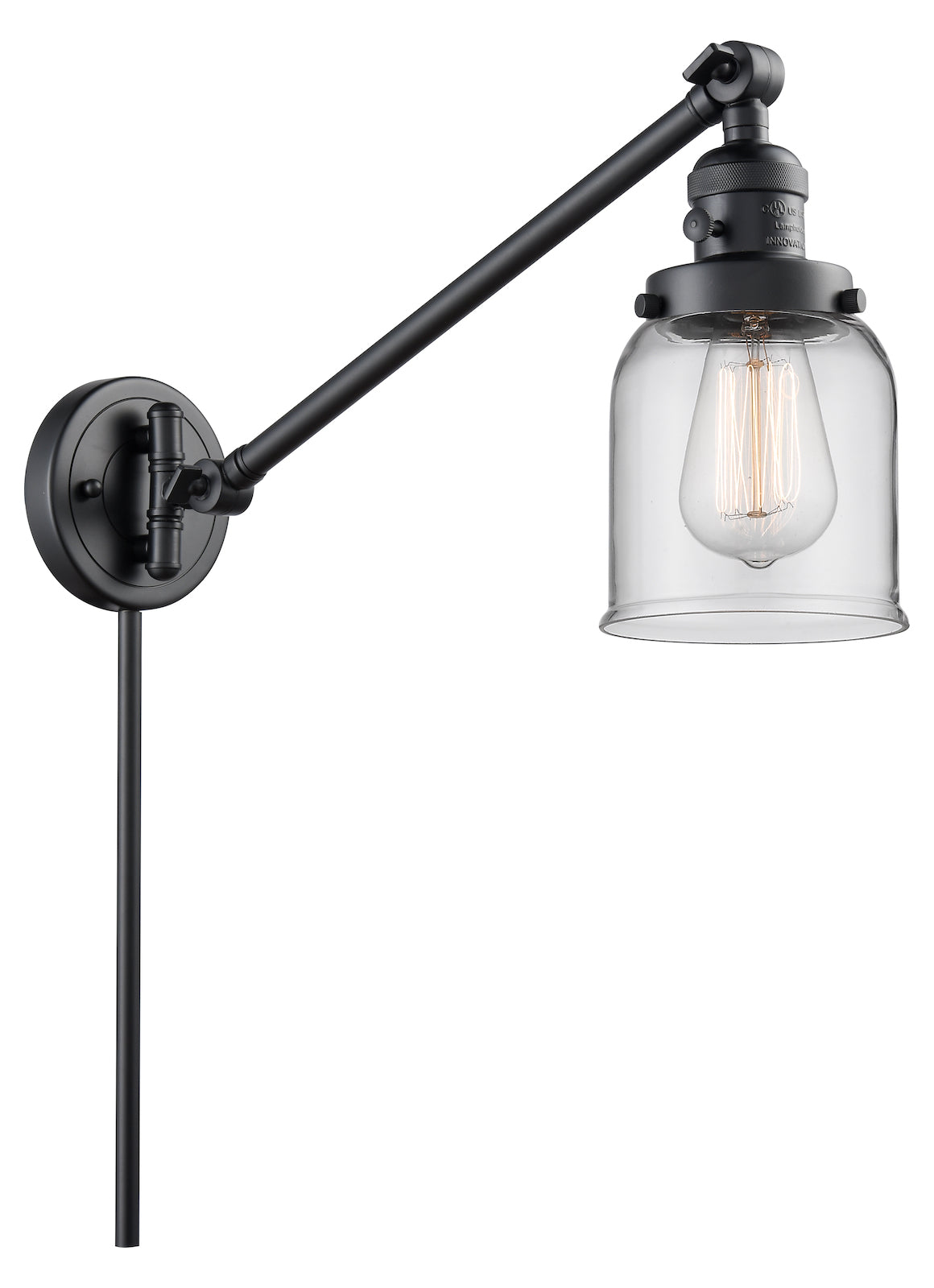 1 Light Vintage Dimmable Led Swing Arm by Innovations Lighting