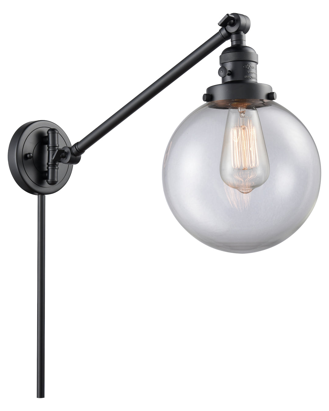 1 Light Vintage Dimmable Led Swing Arm by Innovations Lighting