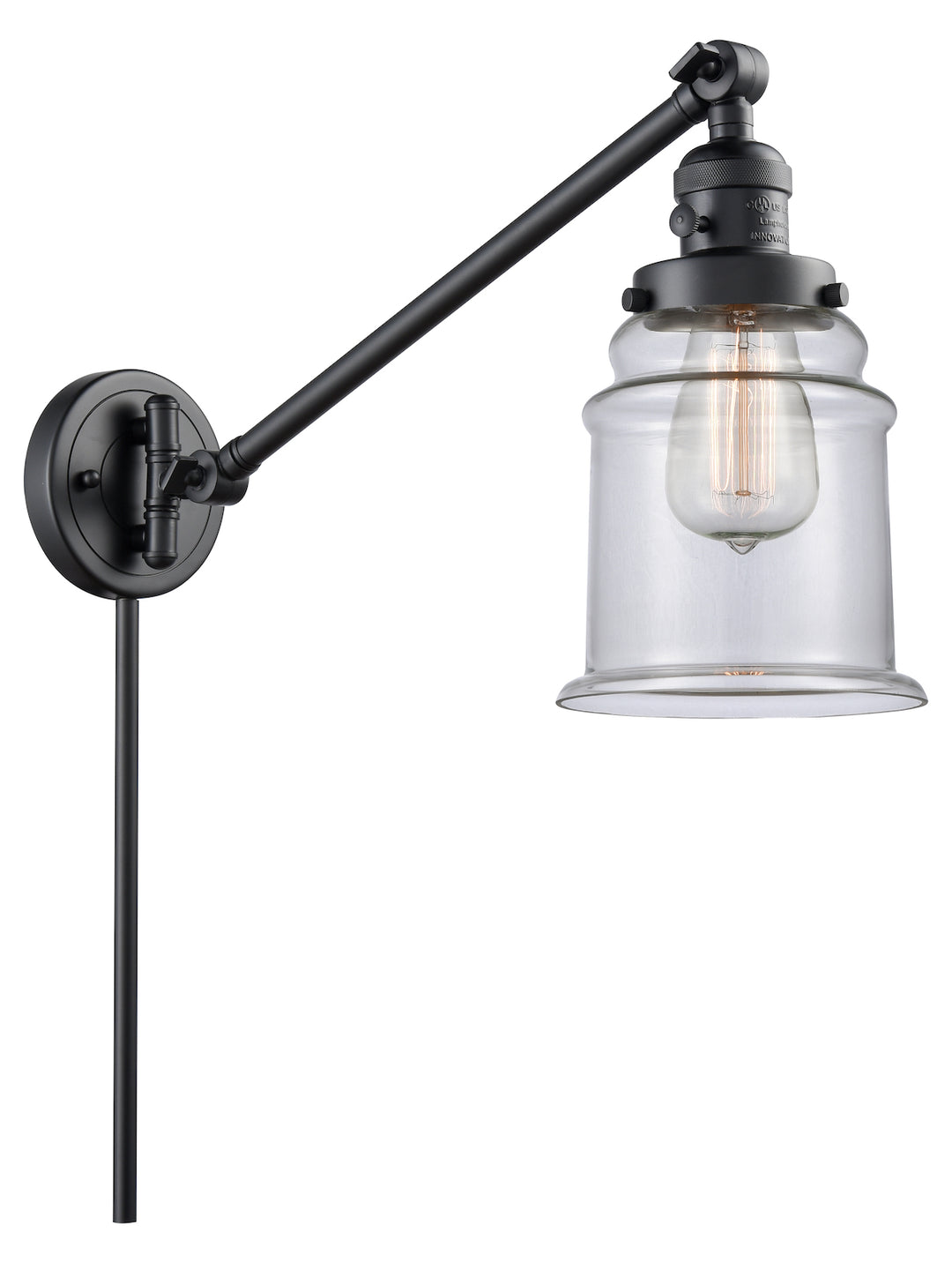 1 Light Vintage Dimmable Led Swing Arm by Innovations Lighting