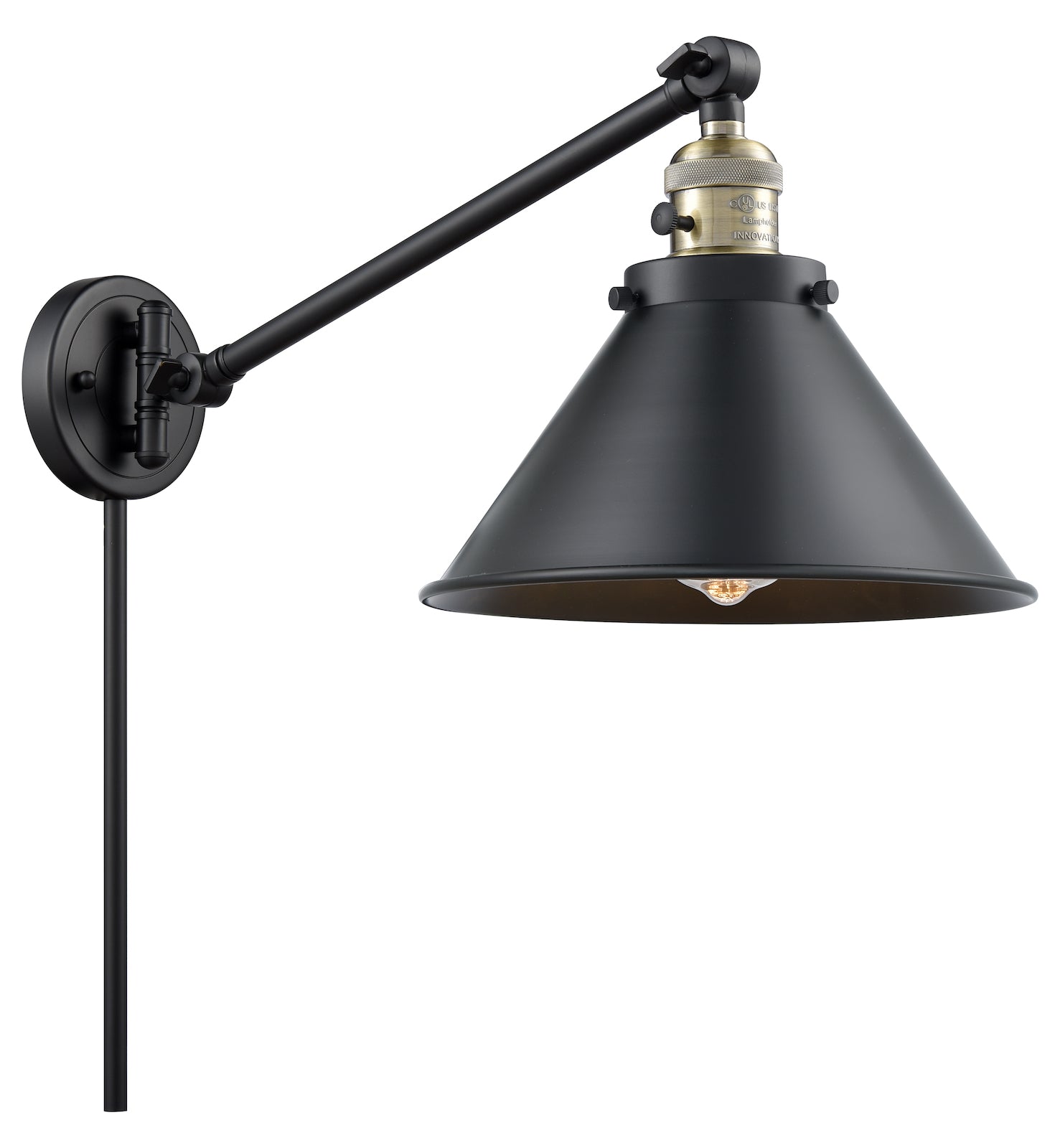 1 Light Vintage Dimmable Led Swing Arm by Innovations Lighting