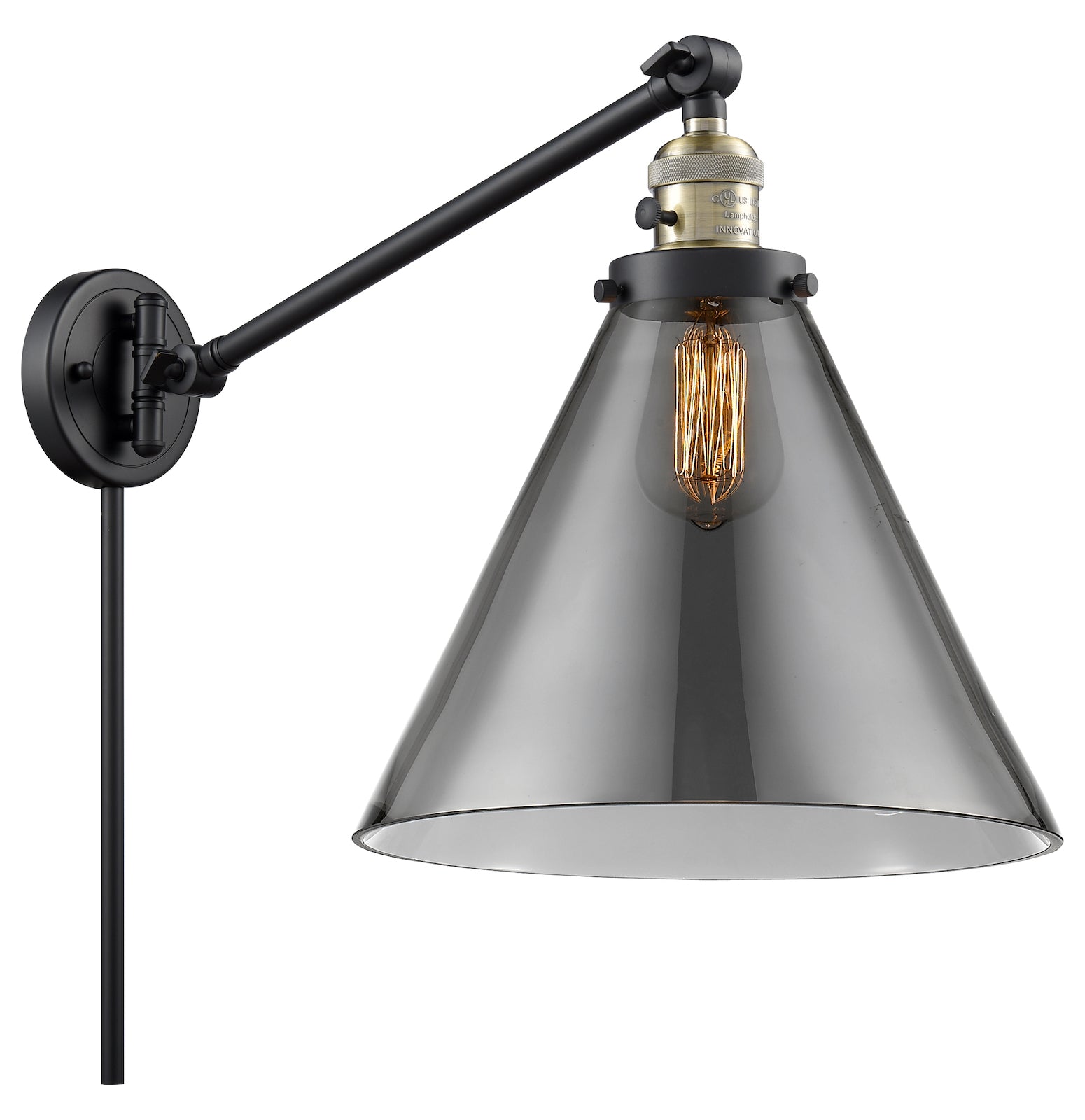 1 Light Vintage Dimmable Led Swing Arm by Innovations Lighting