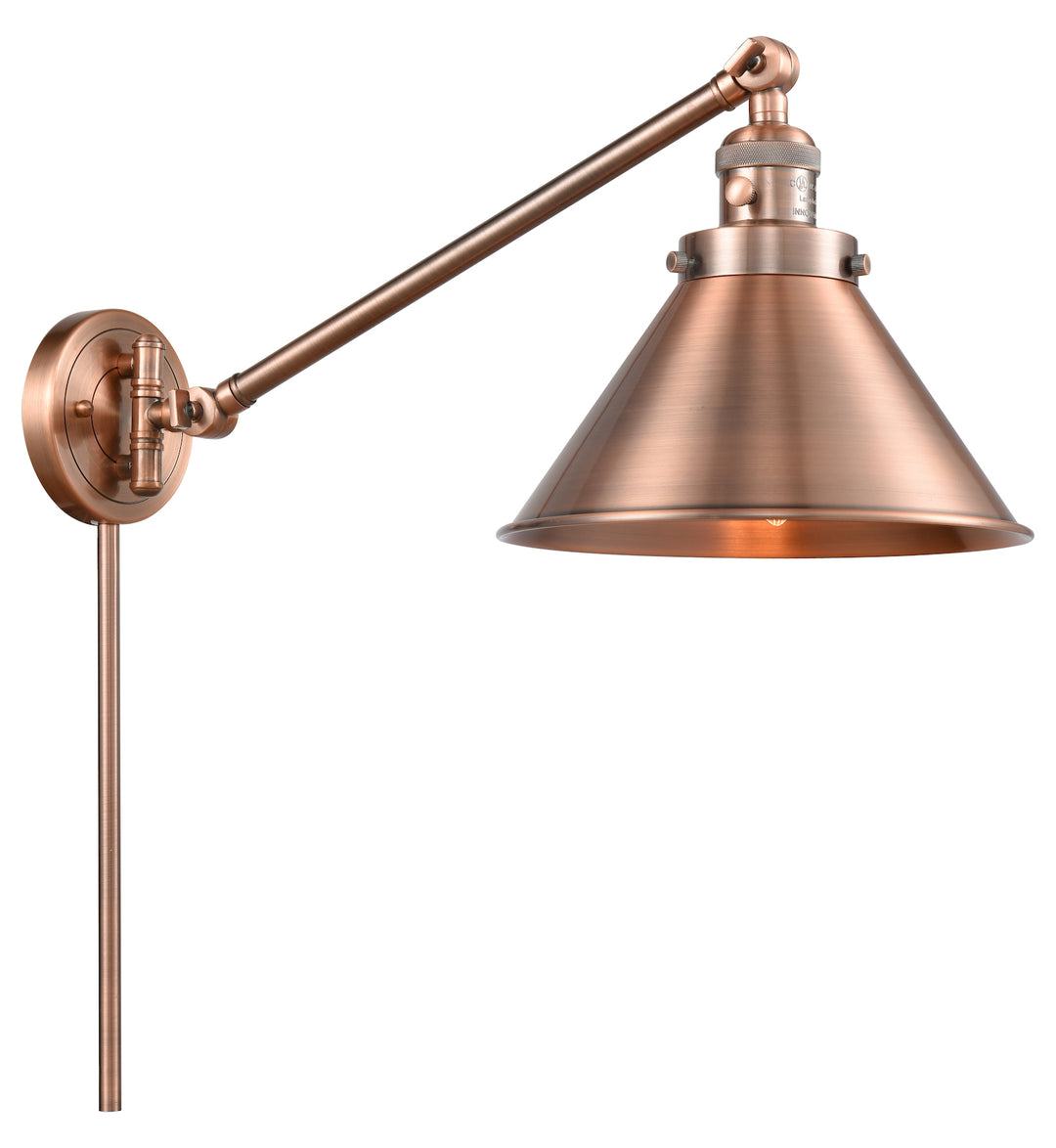 1 Light Vintage Dimmable Led Swing Arm by Innovations Lighting