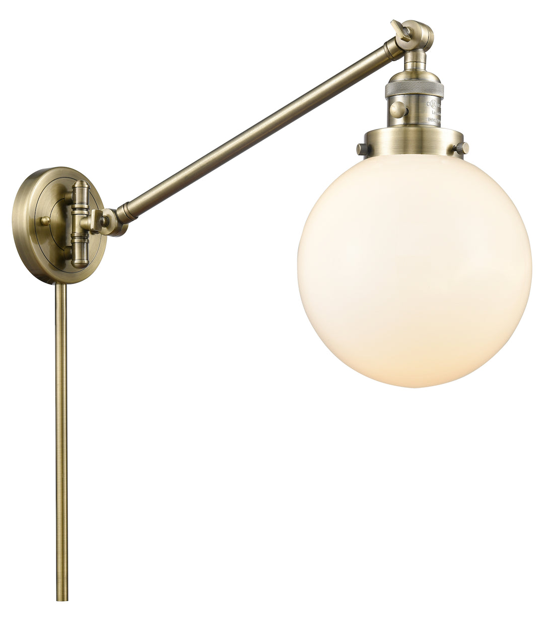 1 Light Vintage Dimmable Led Swing Arm by Innovations Lighting