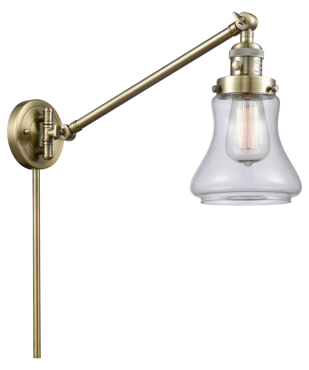 1 Light Vintage Dimmable Led Swing Arm by Innovations Lighting
