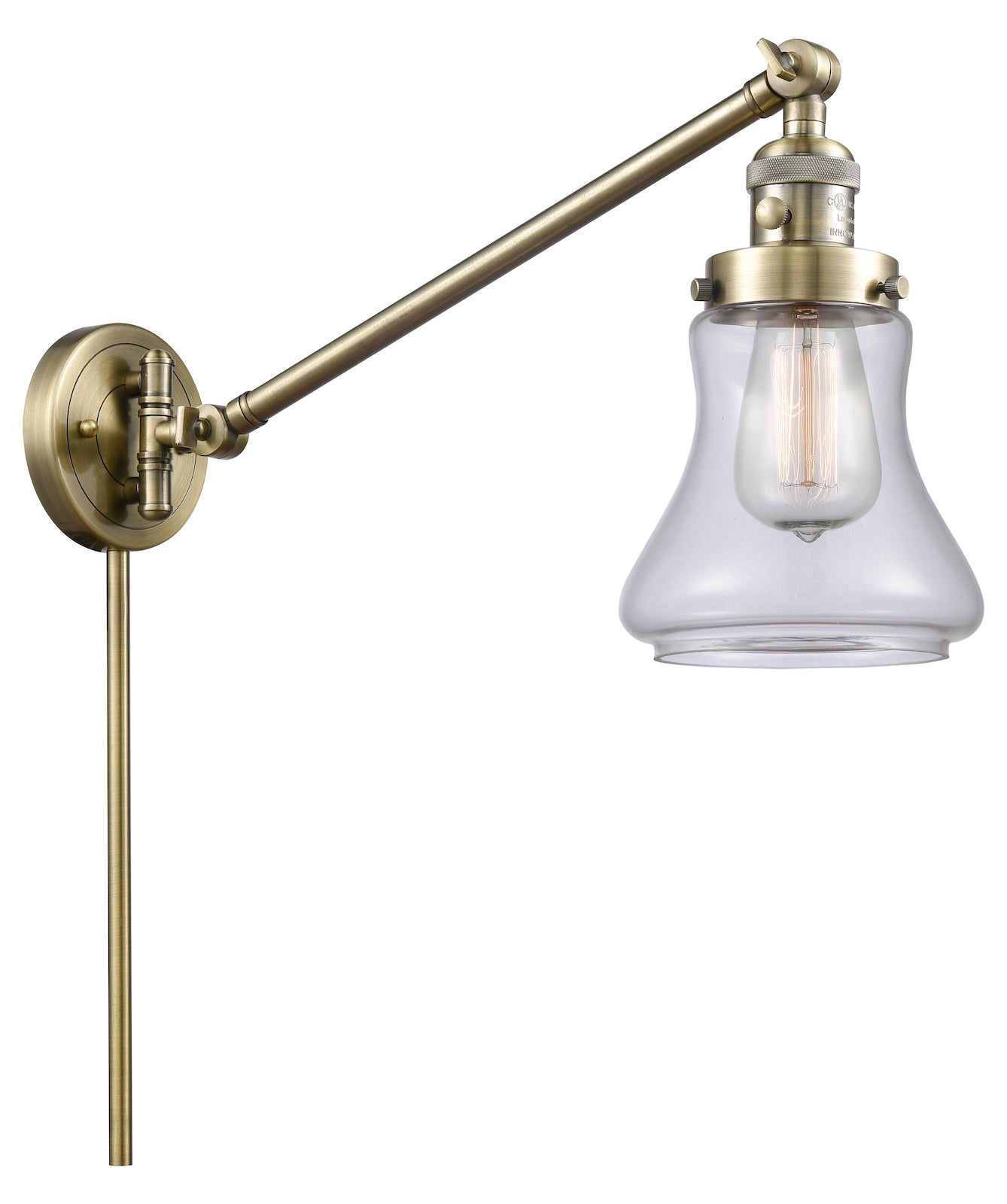 1 Light Vintage Dimmable Led Swing Arm by Innovations Lighting