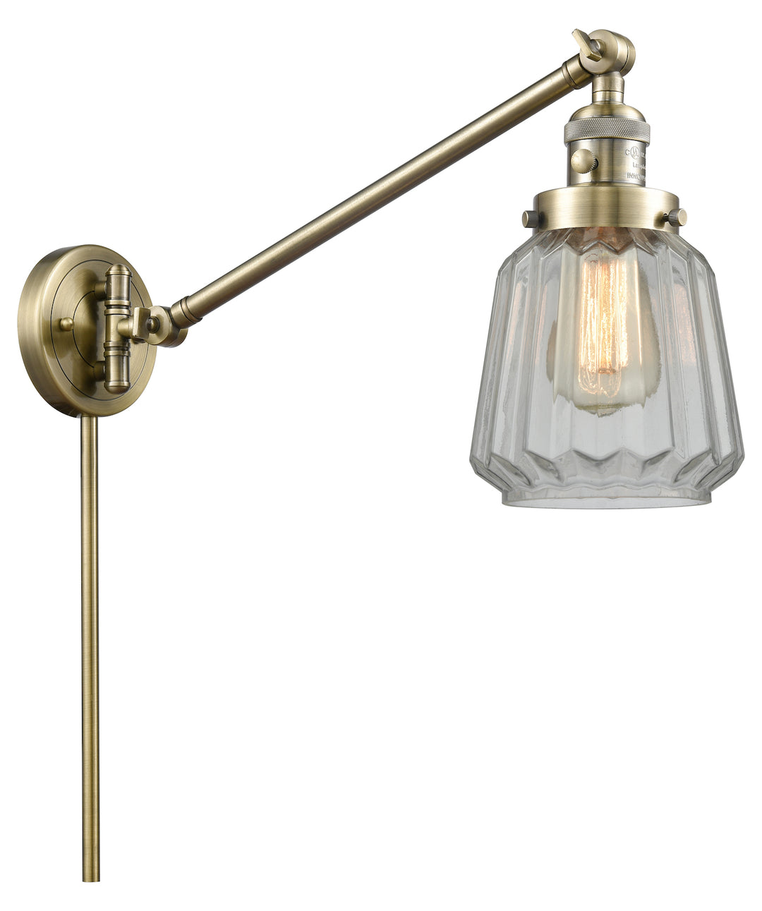 1 Light Vintage Dimmable Led Swing Arm by Innovations Lighting