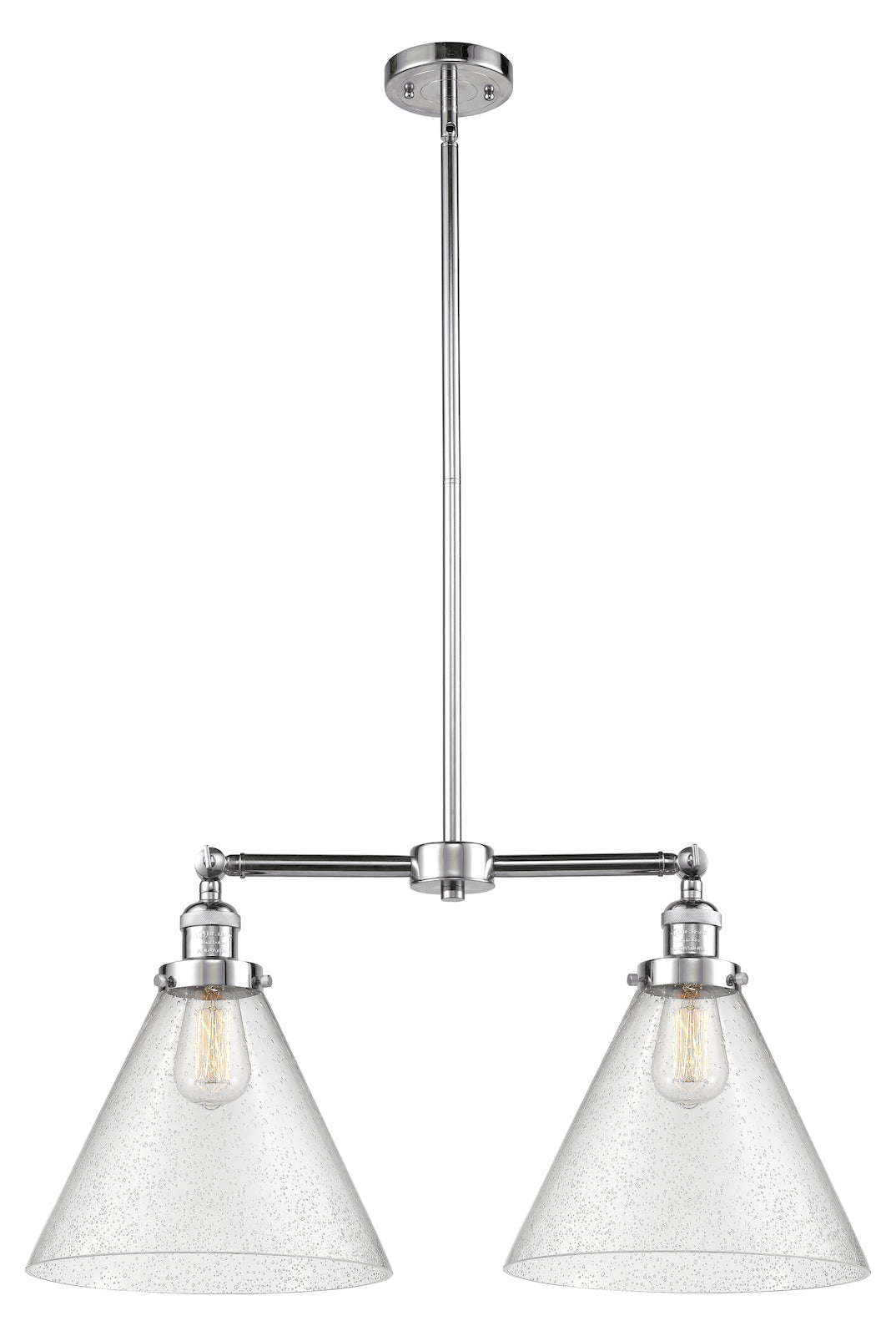 2 Light Vintage Dimmable Led Chandelier
