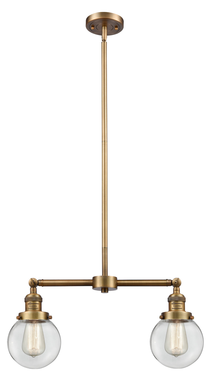 2 Light Vintage Dimmable Led Chandelier by Innovations Lighting