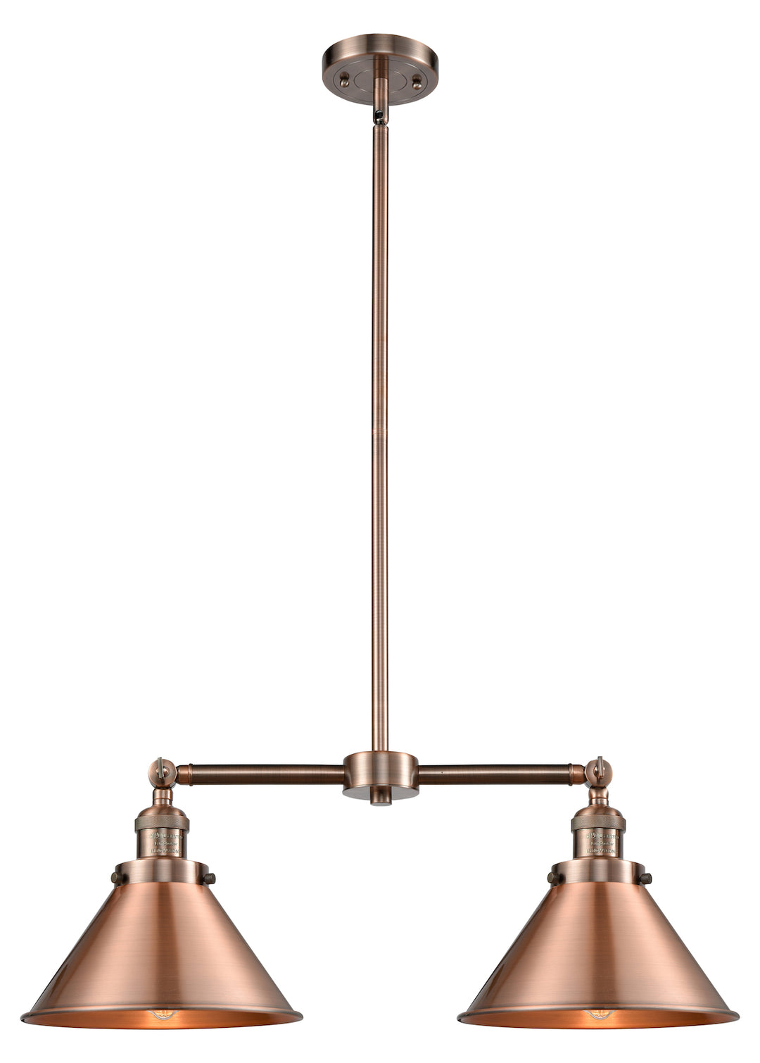 2 Light Vintage Dimmable Led Chandelier by Innovations Lighting